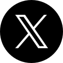 The image shows a white letter X on a black background.